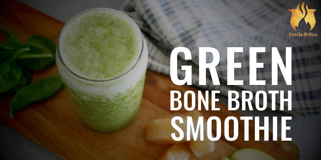 titled image: Green Bone Broth Smoothie