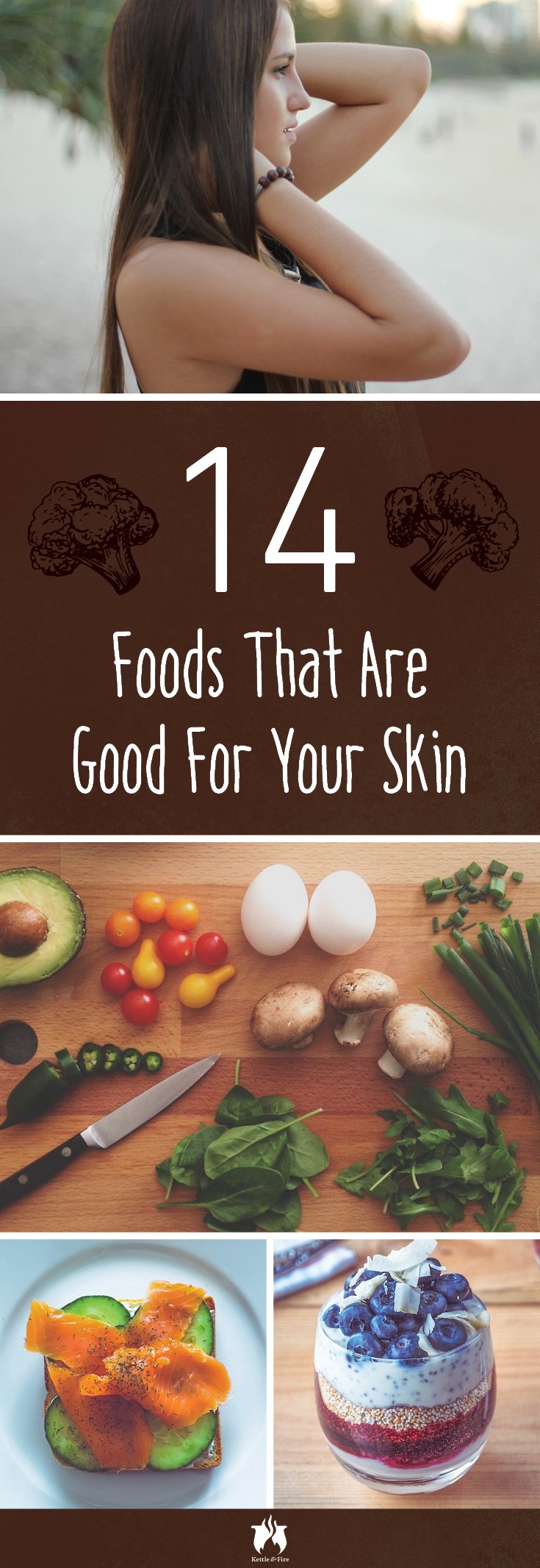 When it comes to skin health, there’s no cream, gel or exfoliator equivalent can do what a healthy diet does. Learn 14 foods that are good for your skin!
