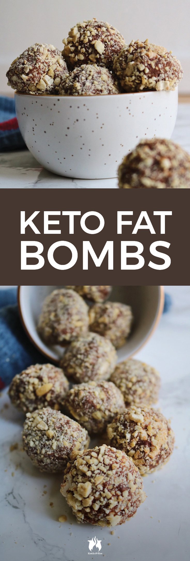 With a truffle-like texture and perfect amount of crunch, these keto fat bombs will help you meet the daily fat requirements needed to stay in ketosis.
