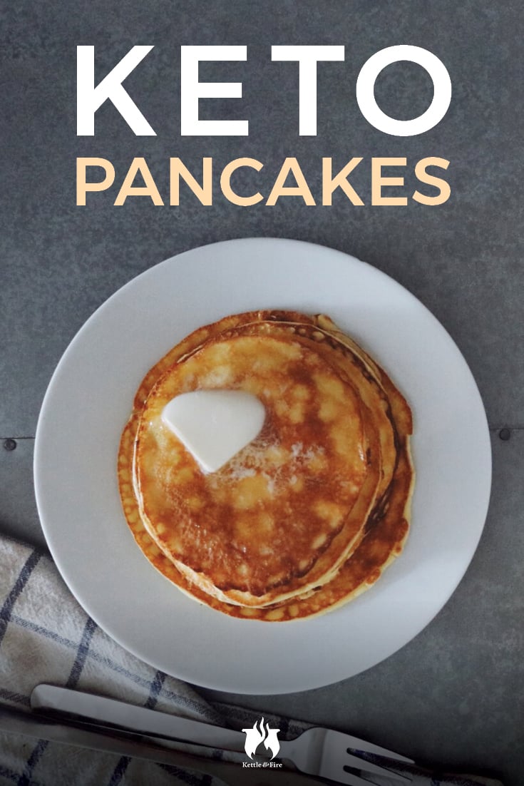 With a crepe-like batter and surprisingly fluffy texture, these keto pancakes are a breakfast recipe that keto dieters & non-keto dieters alike will enjoy. 