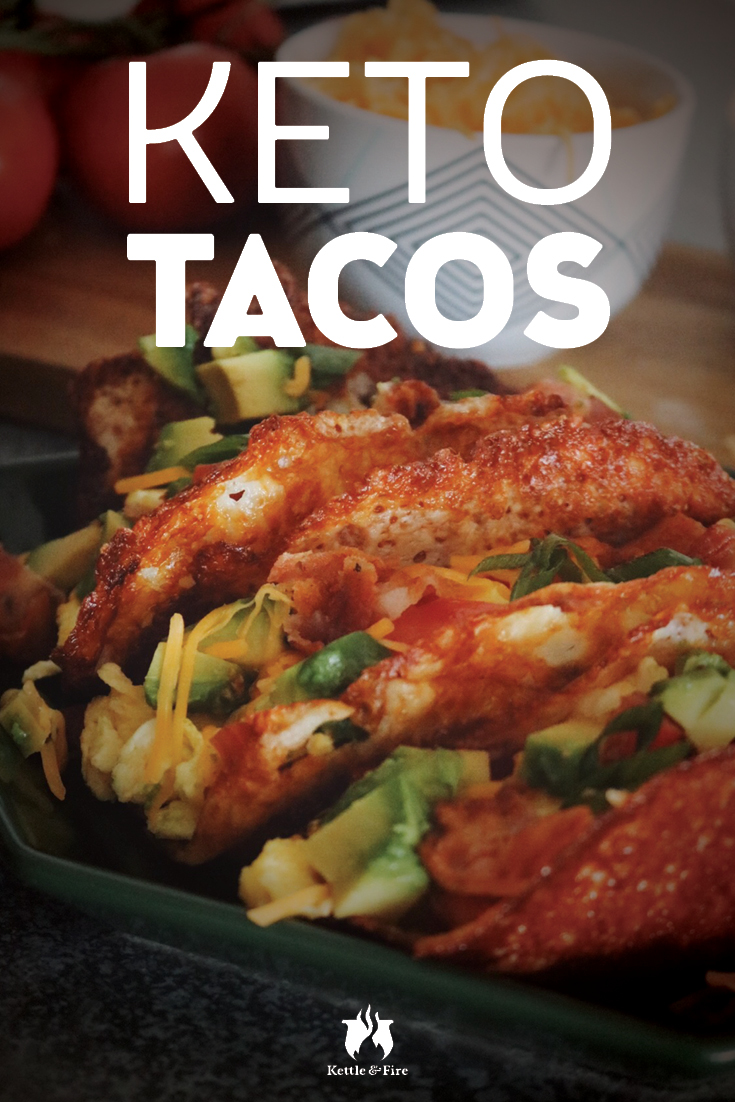 Scrambled eggs, avocado, tomato and bacon filled in warm and crunchy mozzarella shells, these keto tacos are are guaranteed to wake up your taste buds.