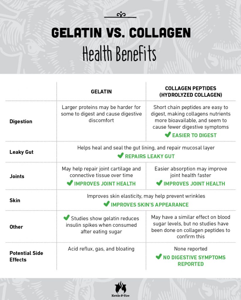 gelatin vs collagen