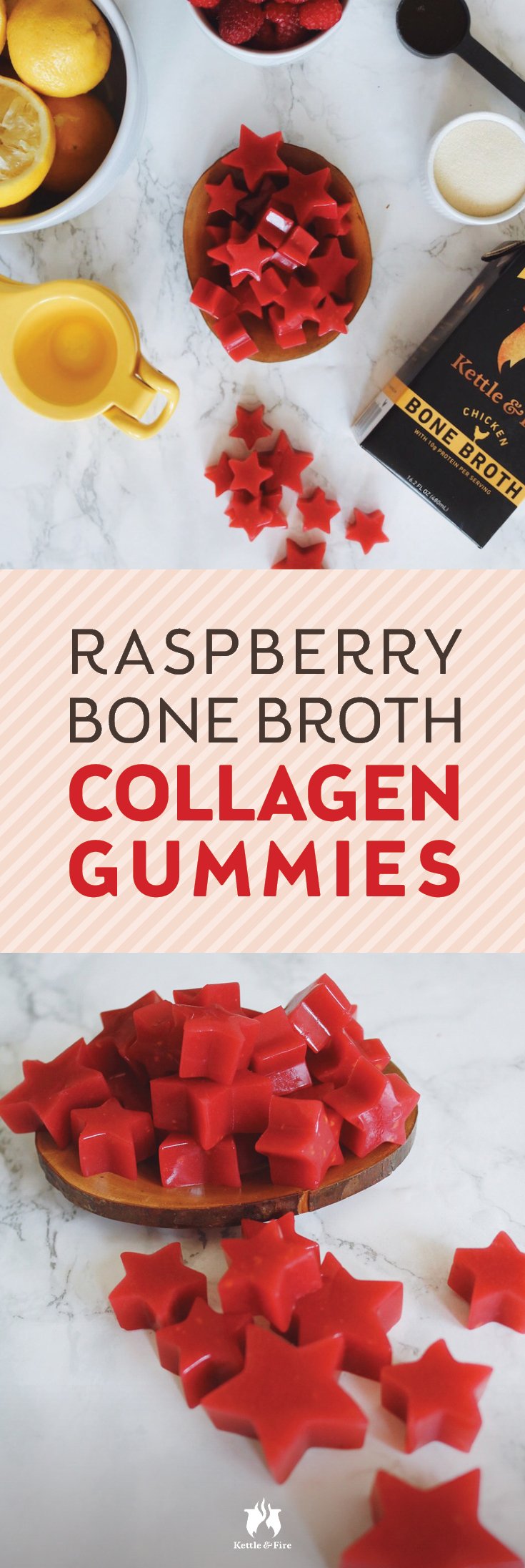 Powered by bone broth and sweetened with only natural sugars, these little collagen gummies are a cinch to make pack a nutritious punch with each bite.