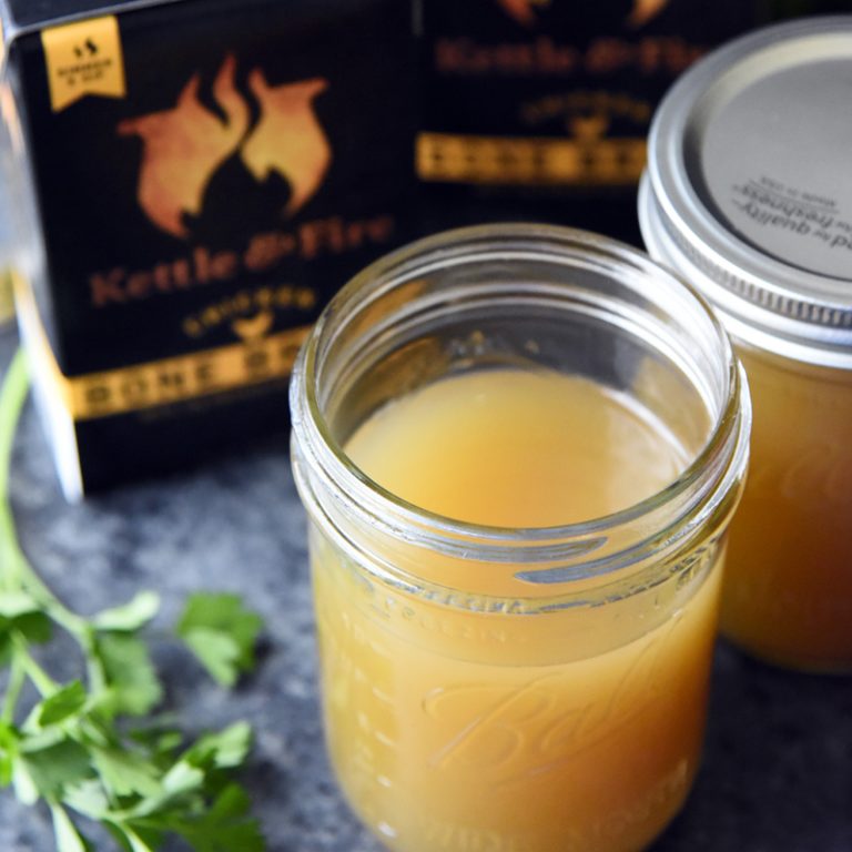 Slow Cooker Chicken Bone Broth Recipe The Kettle & Fire Blog