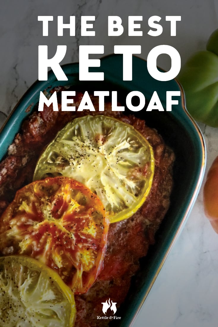 A juicy, flavor-packed keto meatloaf topped with a tangy and sweet tomato sauce that is gluten free and low carb to meet your keto needs.