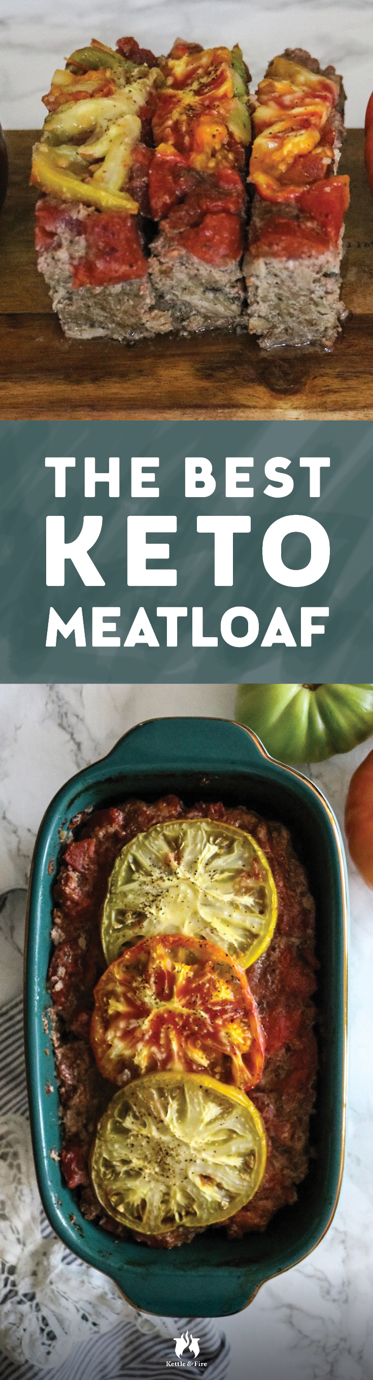 A juicy, flavor-packed keto meatloaf topped with a tangy and sweet tomato sauce that is gluten free and low carb to meet your keto needs.