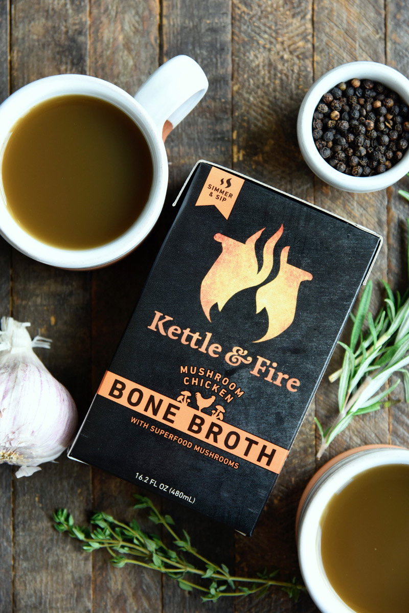 Kettle Fire Mushroom Chicken Bone Broth