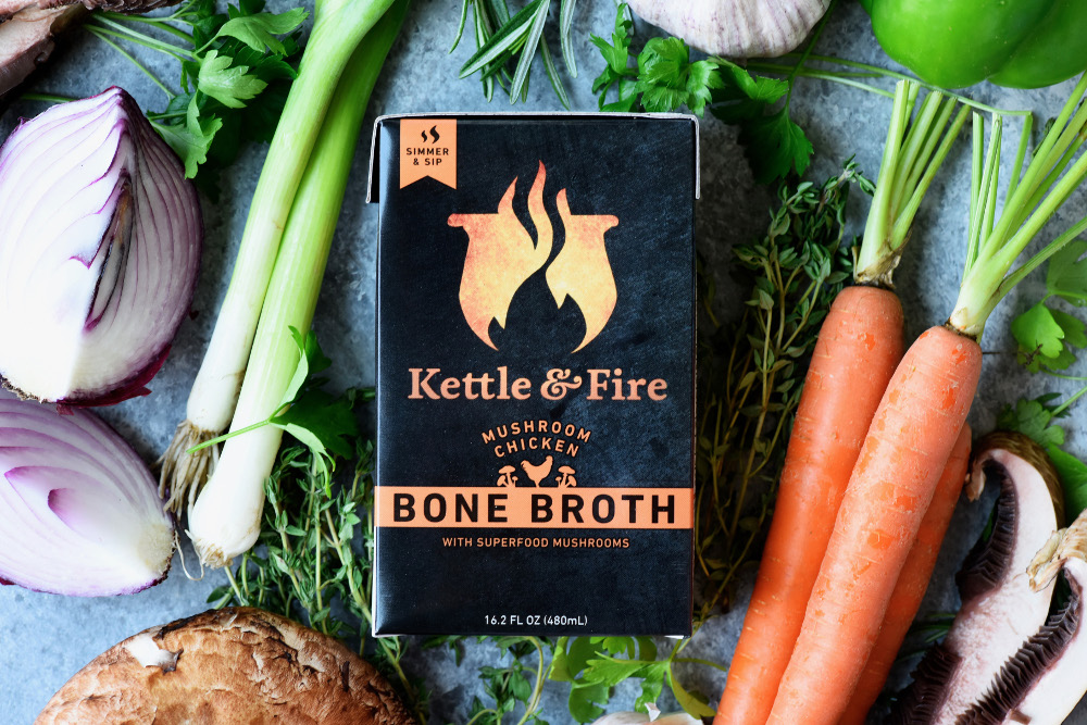 Kettle Fire Mushroom Chicken Bone Broth