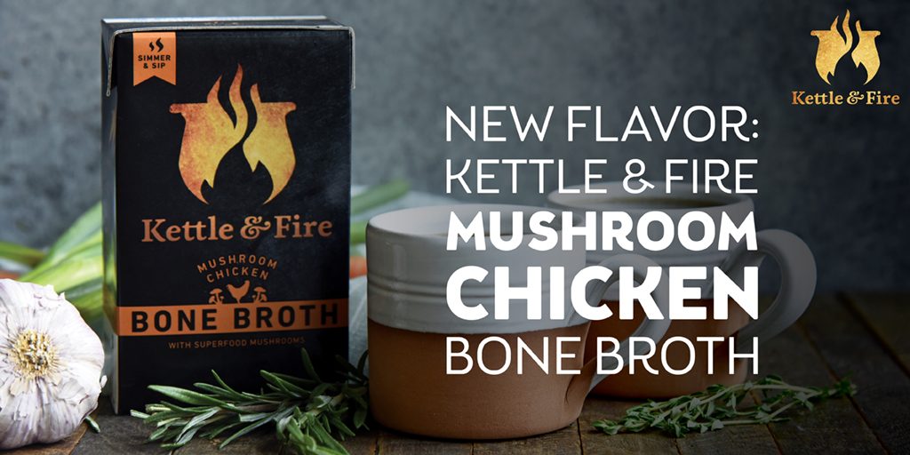 Kettle and Fire Mushroom Chicken Bone Broth