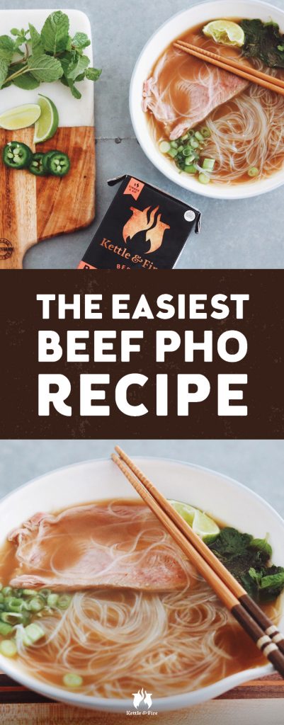We guarantee this is the easiest beef pho recipe you'll ever make. Not only is it simple, but it's incredibly nutritious thanks to collagen-rich bone broth. 