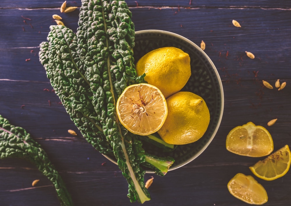 fresh chard adn lemon - foods with fiber