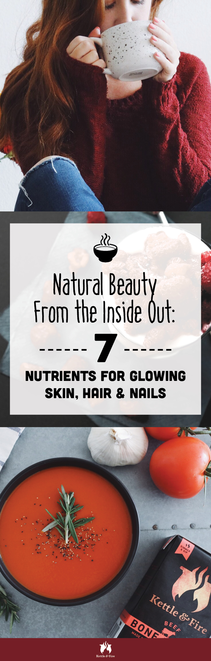 Since healthy hair and nails all begin at the cellular level, outer radiance and natural beauty is the result of putting the right nutrients into your body.