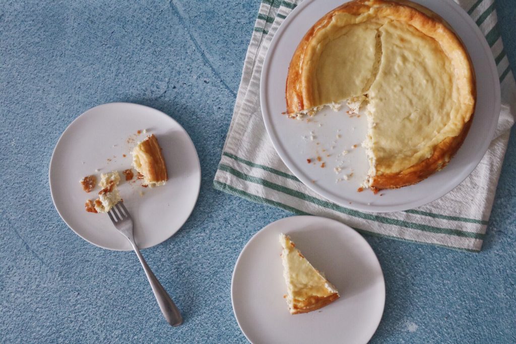 This keto cheesecake recipe contains minimal ingredients and is easy to make. Luckily, the traditional ingredients that give cheesecake its signature soft and creamy texture—such as cream cheese, sour cream, and butter—are high-fat and keto-friendly.