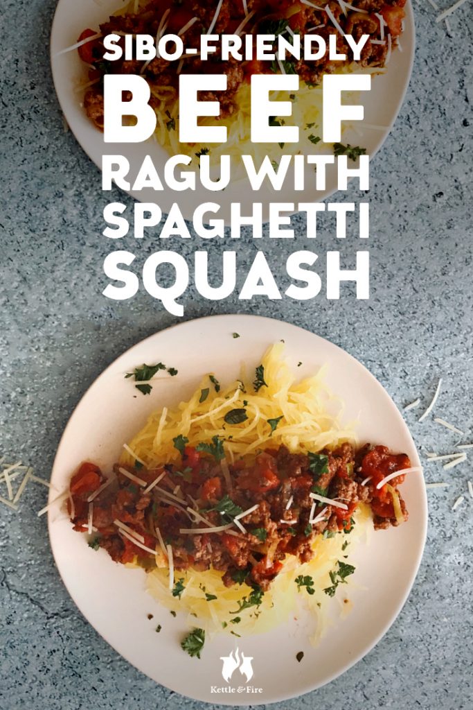 This SIBO-friendly meat sauce takes it back to the old country with Italian herbs, a rich tomato base and grass-fed ground beef paired with spaghetti squash