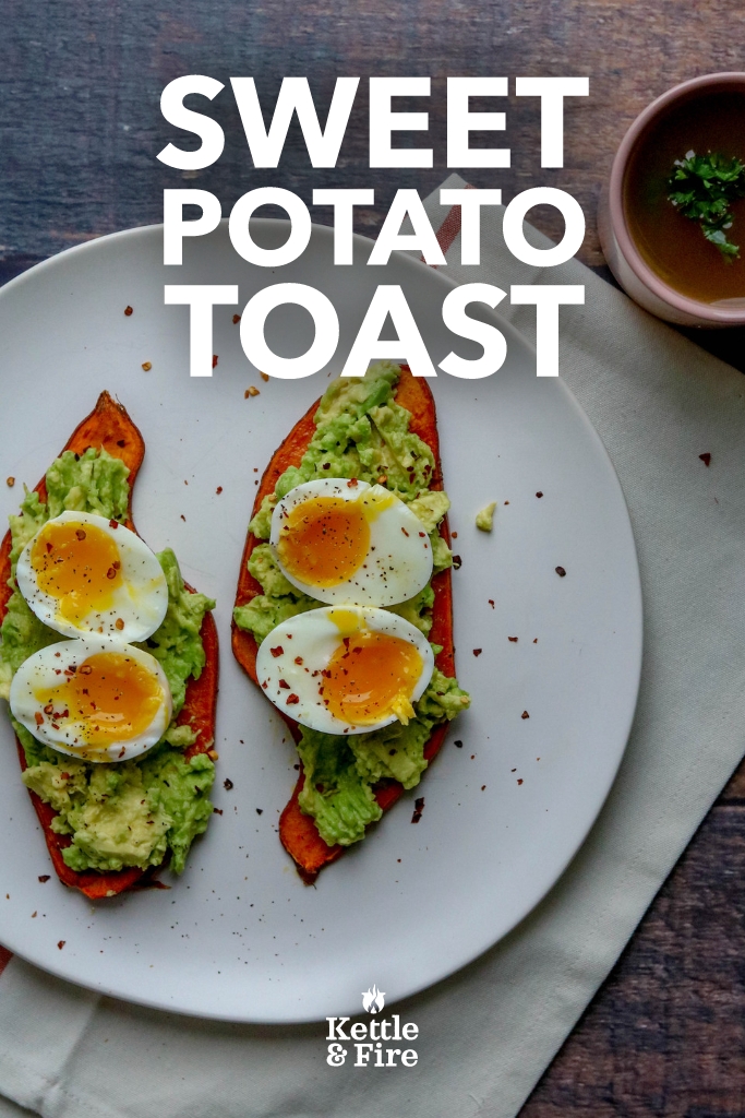  This is one of the most satisfying comfort food breakfasts you’ll ever have — especially if you’re an egg and avocado toast fan. Rather than using traditional whole grain bread, this recipe calls for oven-roasted sweet potatoes, which makes this sweet potato toast recipe Whole30 Plan approved and paleo friendly.