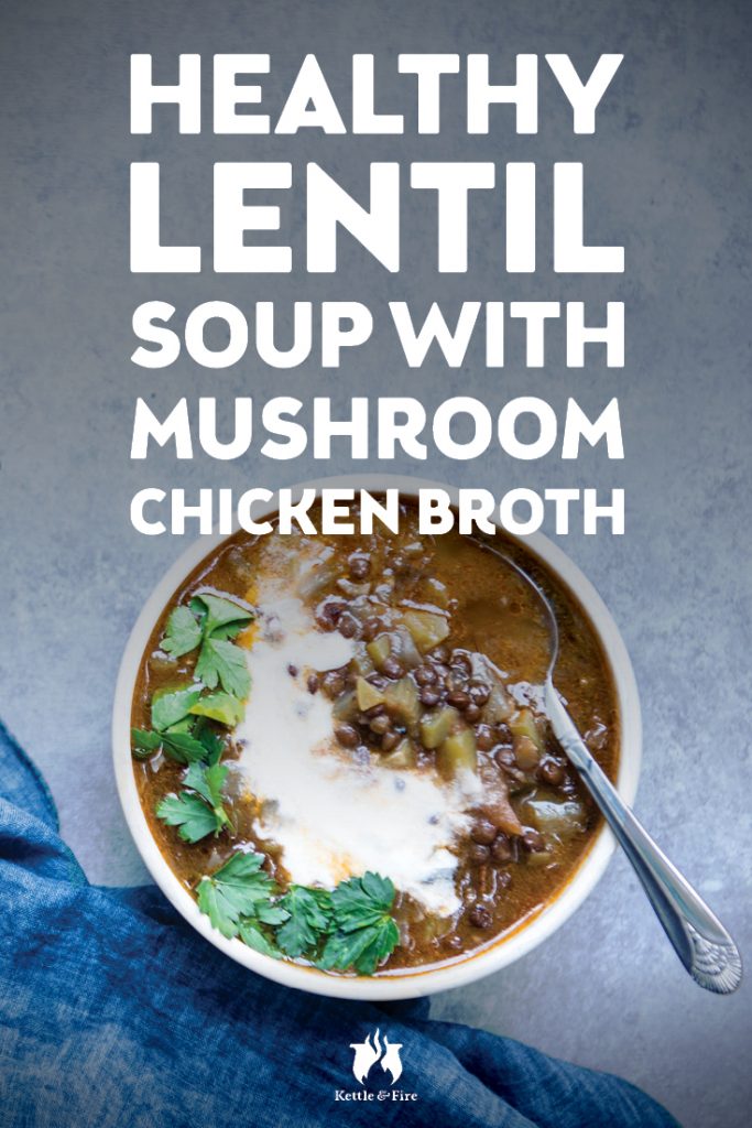 Disguised as a comfort food, this healthy lentil soup is a great source of dietary fiber, B vitamins, and antioxidants. The healthy fats from the olive oil round out the flavor, while a touch of lemon juice (or red wine vinegar, if you have it) brightens it all up.