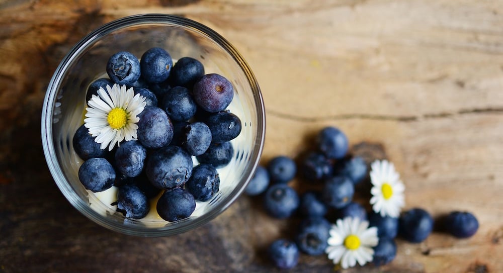 fresh blueberries