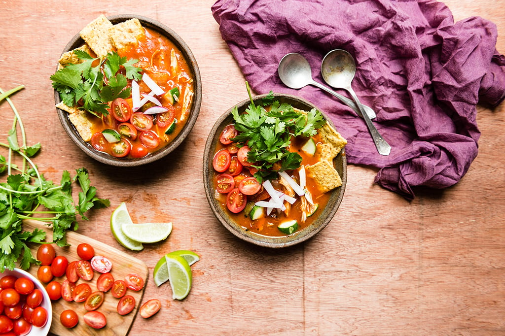 Healthy Chicken Tortilla Soup - one of our favorite bone broth soup recipes