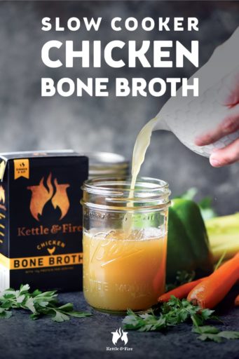 Slow Cooker Chicken Bone Broth Recipe pin