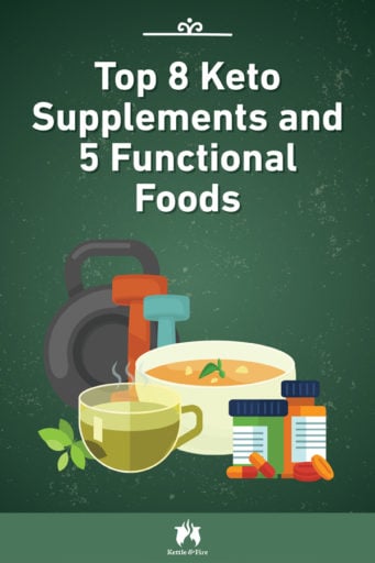 Top 8 Keto Supplements and 5 Functional Foods pin