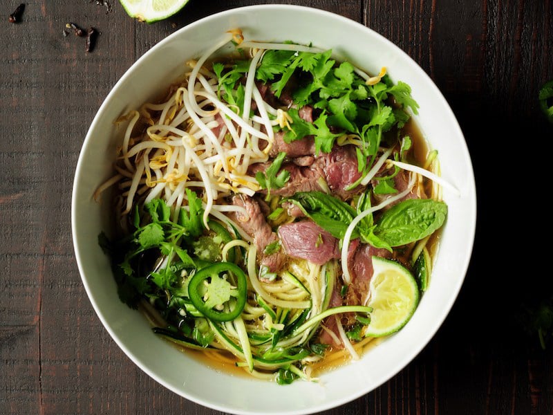 Easy Keto Meals: Pho with Zucchini Noodles