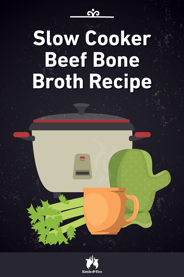 Slow Cooker Beef Bone Broth Recipe (what ingredients, cook time, bones)