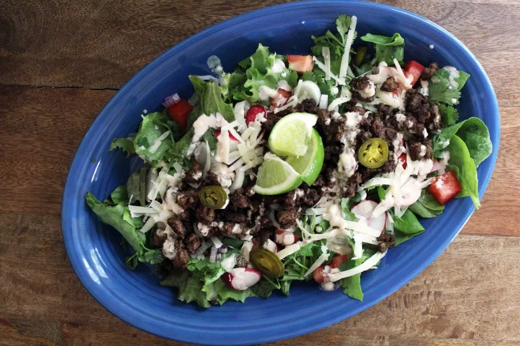 Easy Keto Meals: taco salad