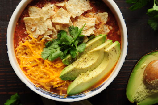 Easy Chicken Tortilla Soup Made with Bone Broth