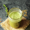 Learn how to make chimichurri sauce in 10 minutes or less. This green chimichurri is made with bone broth and avocado for a surprising twist on a classic.