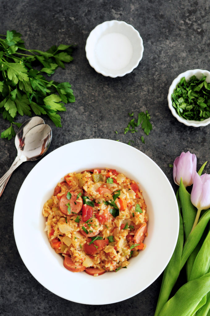 This creole shrimp jambalaya is spicy, hearty, and protein-packed. Best of all, the slow cooker does all of the work for you in an afternoon.