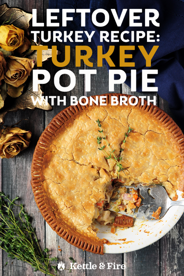 The best leftover turkey recipe is one that’s easy, flavorful, and filling. This turkey pot pie with bone broth checks all the boxes. Perfect for a rainy day.