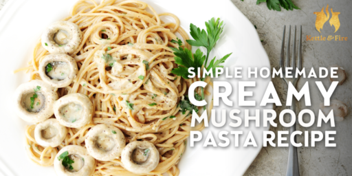 An easy and decadent weekday meal you can look forward to, this creamy mushroom pasta is ready in 20 minutes and requires only 10 basic ingredients.