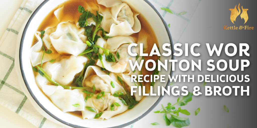 Classic Wor Wonton Soup This simple wor wonton soup recipe teaches you to make homemade pork and shrimp wontons. Enjoy this authentic Chinese soup with veggies and a bone broth base.
