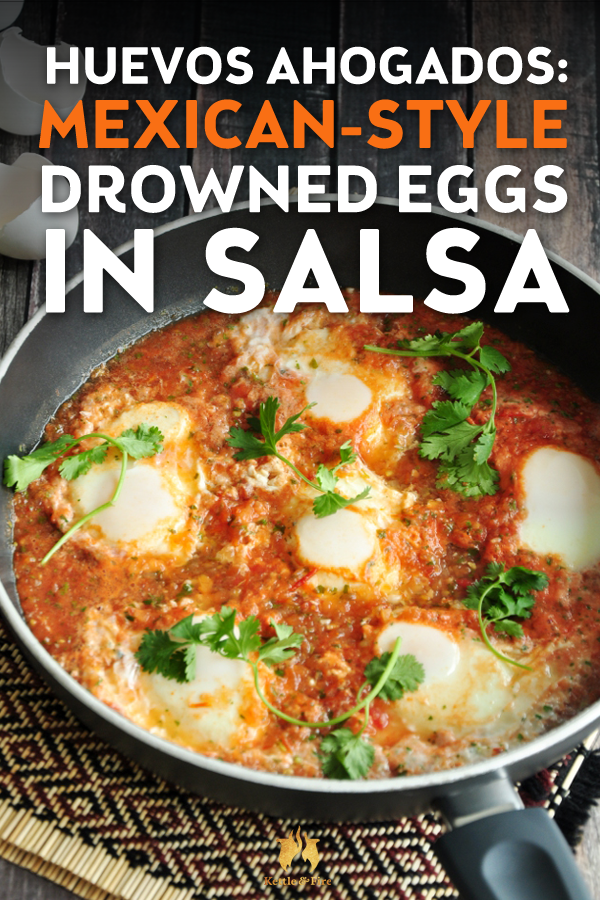 Soft poached eggs cooked in an addictive tomato salsa, huevos ahogados is the perfect, simple Mexican-style brunch. Only 7 ingredients and 5 minutes to prep.