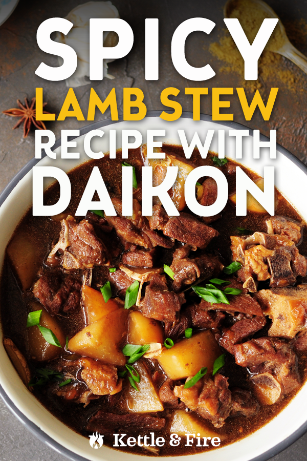 An Asian-inspired twist on a traditional lamb stew recipe that includes a variety of flavors and textures. It’s spicy, comforting, warming, and healthy.