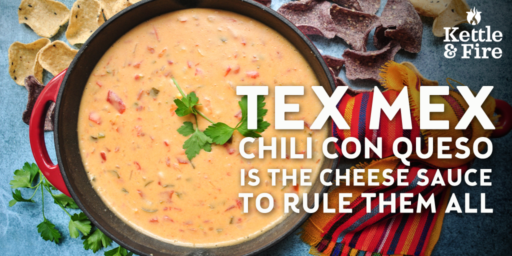 A guaranteed crowd pleaser, this creamy, indulgent chili con queso is made with a secret healthy ingredient: bone broth. Gluten-free, ready in 20 minutes.