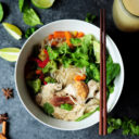 Repurpose your leftovers to make this quick and easy, comforting turkey pho. Only 15 minutes from start to end, 11 ingredients, loaded with authentic flavor.