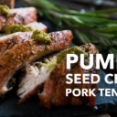 Pumpkin Seed Crusted Pork Tenderloin