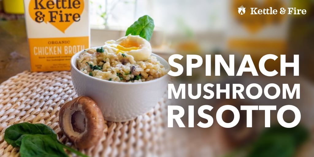 Spinach Mushroom Risotto That’s Perfect for Brunch