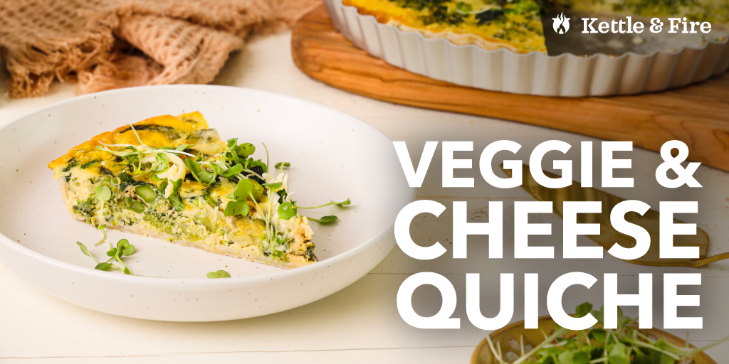 veggie and cheese quiche