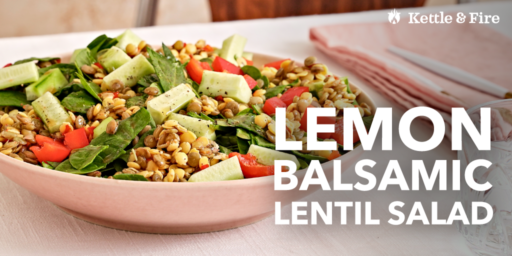 Lemon Balsamic Lentil Salad